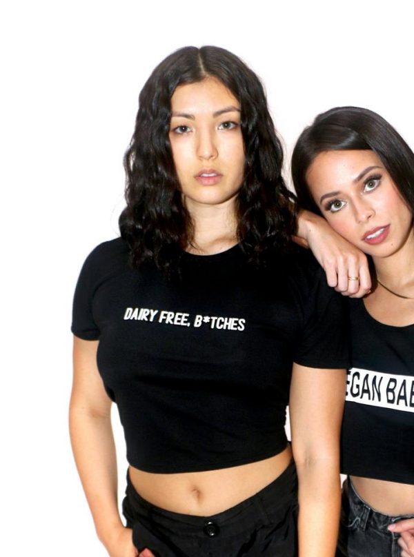 "Dairy Free, B*tches" Breathable Crop Top