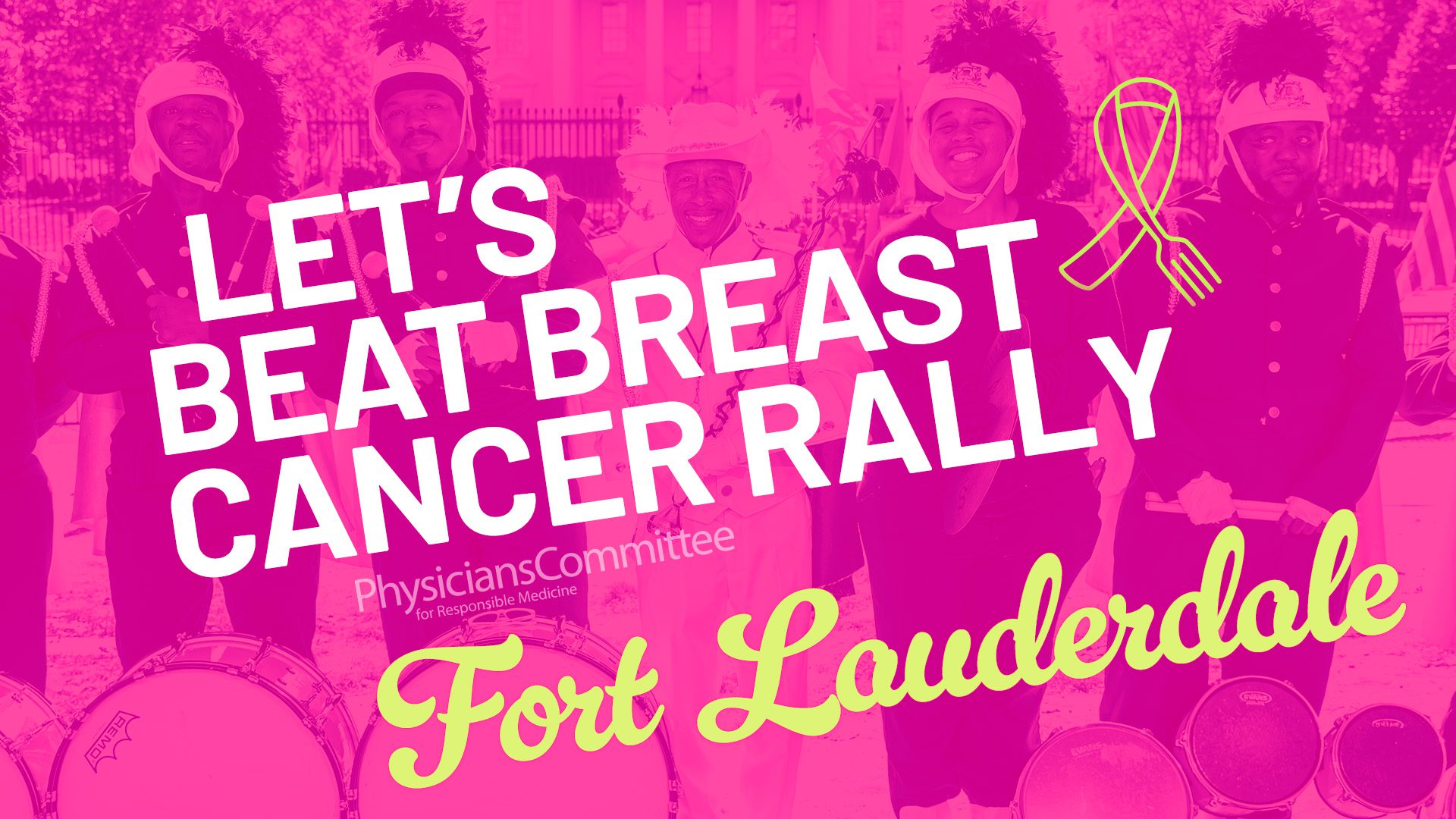23668-NTR LBBC Fort Lauderdale Graphic Let's Beat Breast Cancer Rally